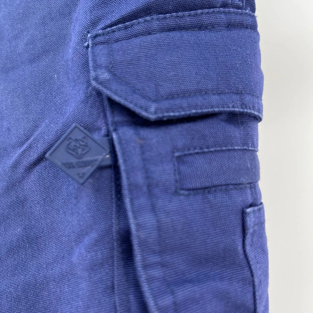 Boy Scouts Of America Shorts Youth 10 Cargo‎ Switchback Uniform Pockets Blue Cub
